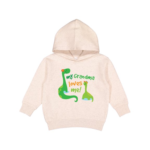 Inktastic Grandma Loves Me Grandchild Dinosaur Toddler Hoodie