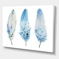 thumbnail image 3 of Designart ' Abstract Blue Boho Feathers II ' Lake House Canvas Wall Art Print, 3 of 4