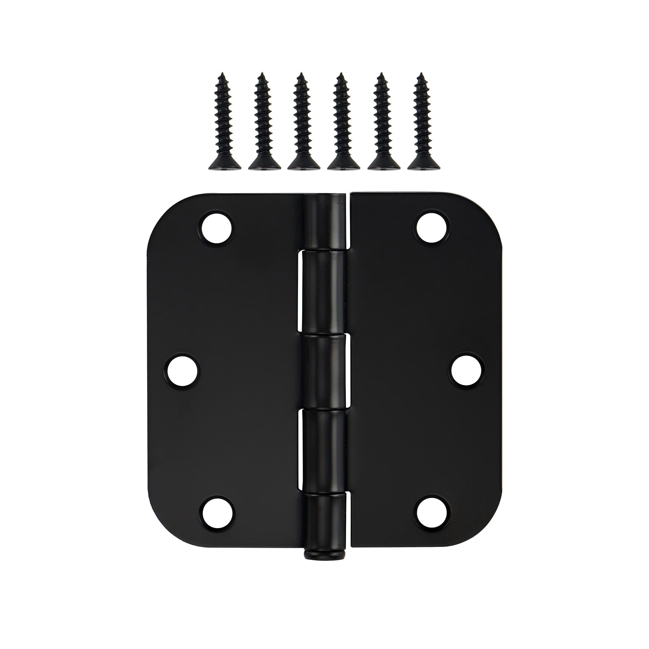 Hyper Tough 3-1/2 in. x 5/8 in. Black Steel Squeak-Free Door Hinge