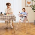 thumbnail image 2 of Patiojoy 3 in 1 High Chairs for Babies and Toddlers, Eat and Grow Convertible Highchair with Foot Rest Pink, 2 of 9