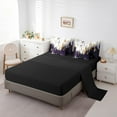 thumbnail image 3 of YST Modern Graffiti 7-Piece Comforter Set, Contemporary Style, Twin, Purple Gradient Brush Strokes, 3 of 4