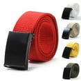 thumbnail image 1 of Ceinture en Toile Unie Décontractée Militaire Unisexe, 1 of 8