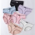 thumbnail image 2 of Mujer hilo raya algodón inferior mediados cintura calzoncillos Gao Jiahui unisex, 2 of 2