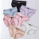 thumbnail image 2 of Mujer hilo raya algodón inferior mediados cintura calzoncillos Gao Jiahui unisex, 2 of 2