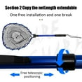thumbnail image 3 of Fishing Landing Net With Telescoping Pole Handle, Aluminum Alloy Fishing Net Fish Landing Net With Anti-Slip Telescoping Rubber Pole Handle Extend To 2.8-3.4ft, 3 of 9