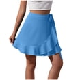 thumbnail image 3 of Sentmoon Skirts for Women High Waist Tennis Skirts Casual Solid Color Regular Fit Midi Skirts for Women for Summer and Hot Weather S-XL, 3 of 8