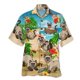 thumbnail image 3 of Camisetas con gráficos de perro flamenco para hombre, ropa con estampado 3D, camisas hawaianas de playa, camisetas de manga corta Y2K, ropa vintage, blusa con solapa, 3 of 5