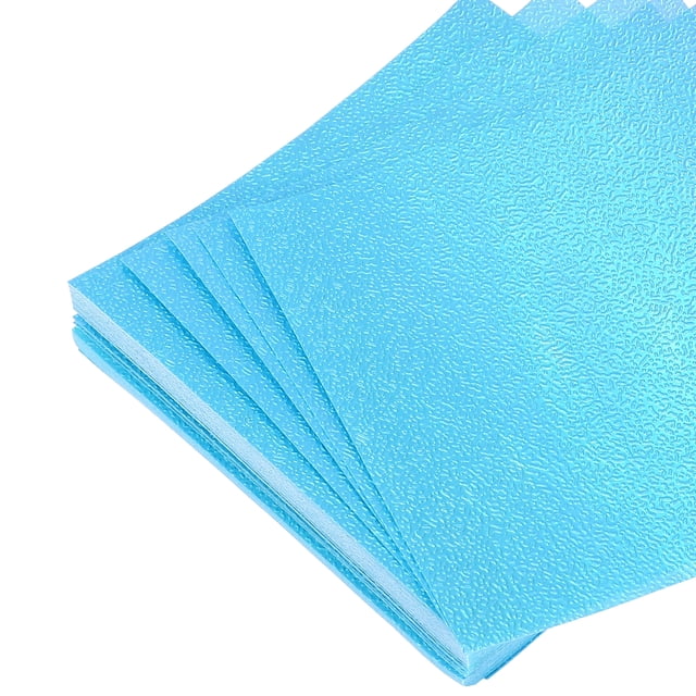 Uxcell 75 Hojas de Papel de Origami con Purpurina 6x6 Pulgadas Papel Brillante y Brillante Cuadrado para DIY Arte, Decoración de Manualidades, Azul