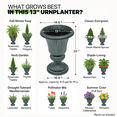 thumbnail image 3 of Magshion Urn Planter Flower Pot Vase Outdoor Garden Ironplanters Front Column Wedding Pots Tall Door Moroccan Classic Green Stand, 3 of 6