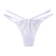 thumbnail image 2 of Gibobby Paquete de Tanga para dama Tanga sexy transparente para mujer Bragas de tanga de encaje Bragas de sexy(Blanco,Talla única), 2 of 5