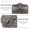 thumbnail image 2 of 4pcs Hasp Latch Antique Jewelry Box Decorative Hasp Latch Buckle Size M, 2 of 9
