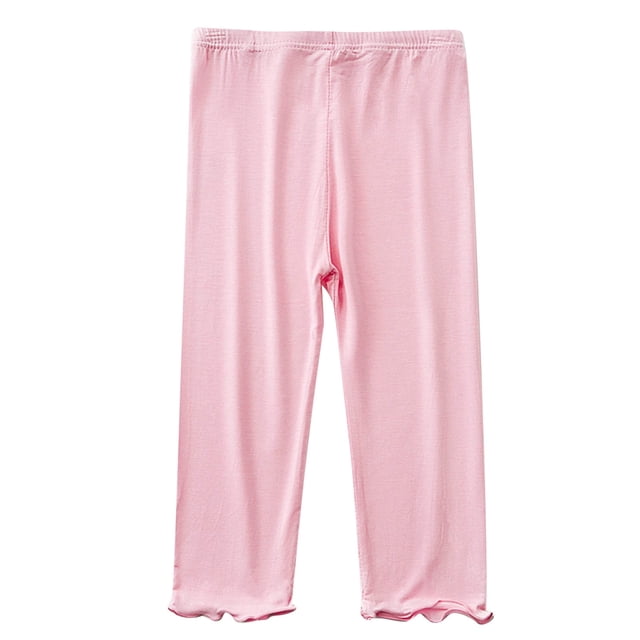 QIPOPIQ Girls' Adjustable Waist Stretch Twill Straight Leg Pant Clearance