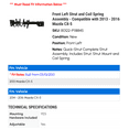 thumbnail image 2 of Front Left Strut and Coil Spring Assembly - Compatible with 2013 - 2016 Mazda CX-5 2014 2015, 2 of 2
