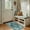 Teal, variant on Area Rugs 4ft Washable Non-Slip, Floral Vintage Distress Print Pattern Medallion Carpet for Living Room Bedroom Dining Room, Teal Green Lake Blue Turquoise