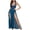 Blue, variant on Women's Lace V-Neck Long Nightgown Suspenders Nightgown Set for Honeymoon Valentine Comfortable Sleepwear Pajamas with Garter Belt and Underwear