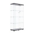 thumbnail image 2 of 4-Layer Glass Storage Cabinet | 12-Color LED Lighting for Showcase | Tempered Glass for Safety | Security Lock for Item Protection, 2 of 3