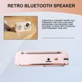 thumbnail image 5 of Radio FM Portátil Recargable Pequeño Altavoz Bluetooth Inalámbrico Sonido Estéreo Envolvente USB Radios Vintage Rosa, 5 of 5