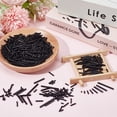 thumbnail image 4 of 1176Pcs 6 Sizes Tube Beads Glass Bugle Beads Black Bugle Seed Beads Mixed Size Tube Seed Beads Craft Beads Assortment Beads DIY, 4 of 7