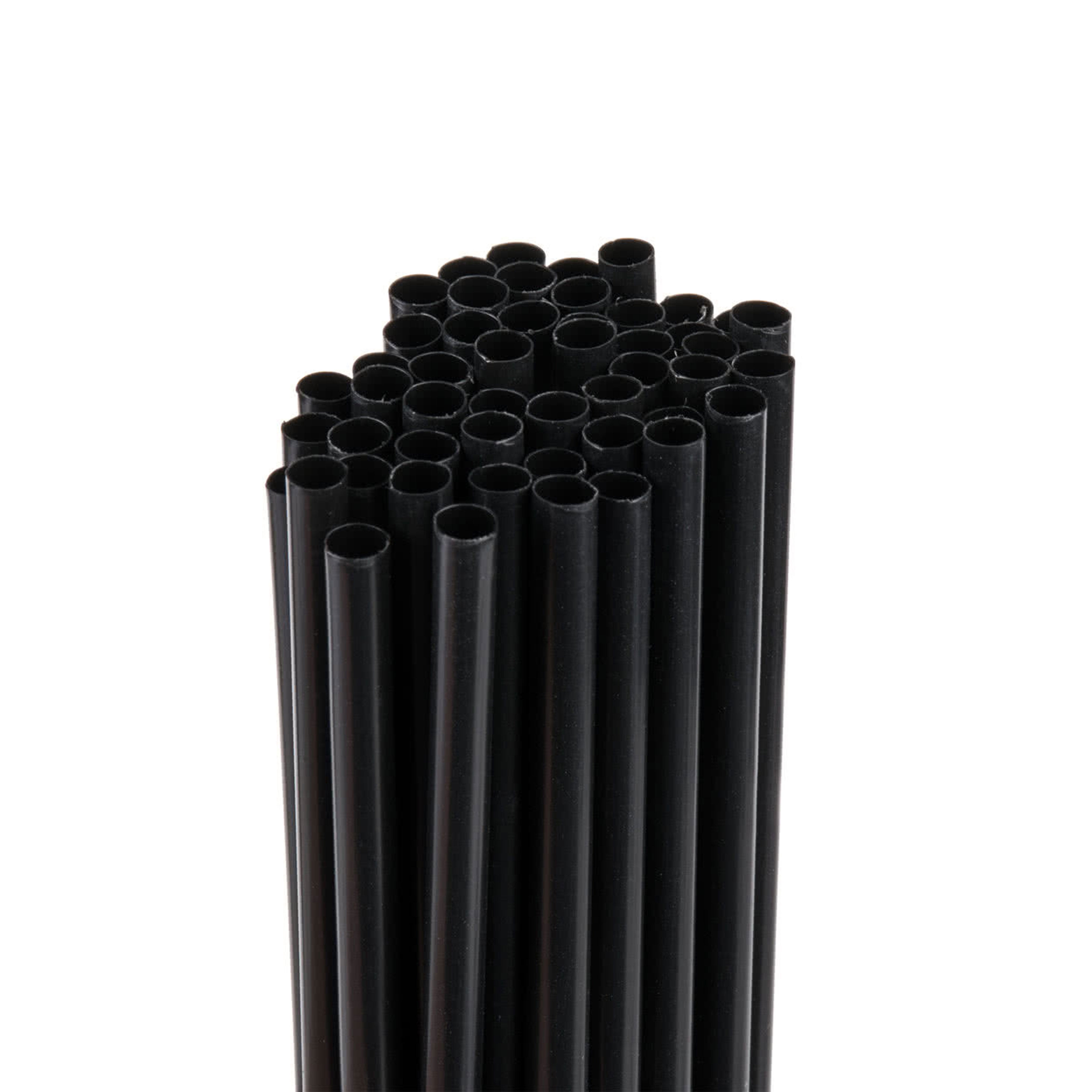 Coffee 8-Inches Plastic Stirrers Latte and Tea Black Sip Stirrers by Tezzorio Disposable Stirrer Straws For Cocktail Pack of 1000 