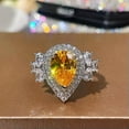 thumbnail image 3 of K-KED Fashion Cubic Zircon 925 Silver Plated Ring Delicate Jewelry Women Wedding Gift Sz 6-10-7, 3 of 6