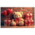 thumbnail image 1 of Heart Balloons Backdrop Background Wall Banner Valentines Day Party Decorations Romantic Celebration Event Decor Wedding Photography Prop, 1 of 4