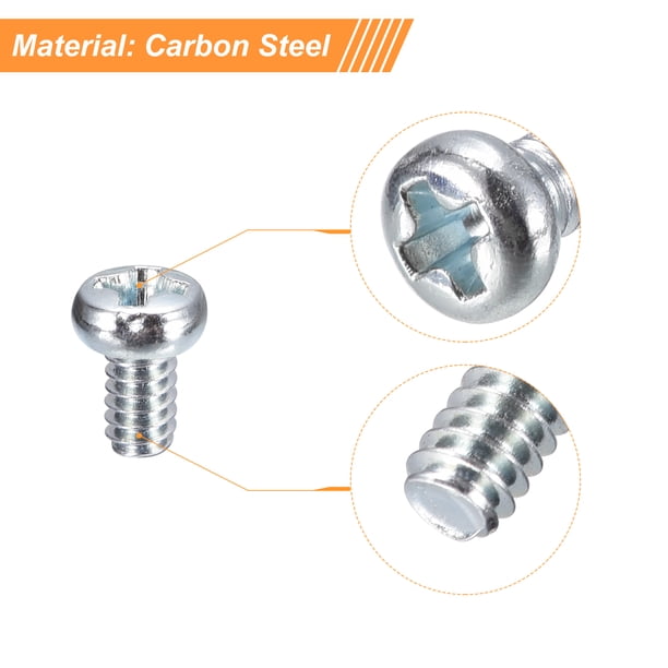 Lot De 60 Vis à Métaux Uxcell – M4 X 16 Mm, Tête Cylindrique Cruciforme, Fixation Robuste