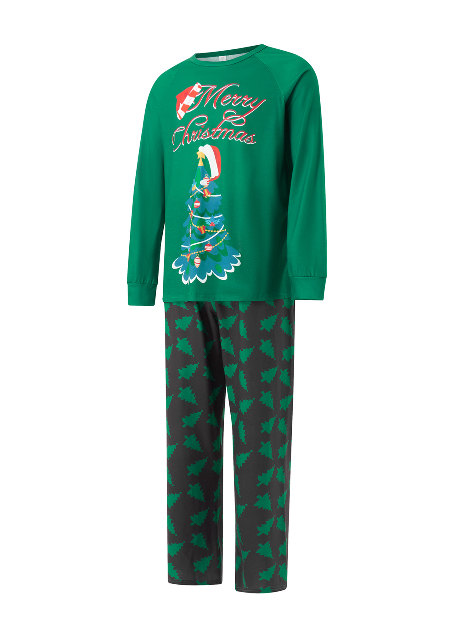 Family Matching Pajamas Christmas Pjs Holiday Nightwear Sleepwear Sets Long Sleeve Pjs Santa Claus Xmas Pjs Set