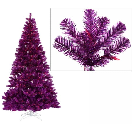 4 pre lit purple full artificial sparkling tinsel 4 pre lit purple full artificial sparkling tinsel