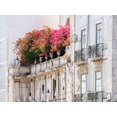 thumbnail image 2 of Eggers, Julie 24x19 White Modern Wood Framed Museum Art Print Titled - Portugal-Lisbon-Colorful Bougainvillea trailing over balcony of white building, 2 of 4