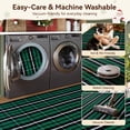 thumbnail image 6 of RUG ROBOT Buffalo Plaid Area Rug 2.3'x3.6', Washable Christmas Door Mat Indoor Outdoor Entrance Rug, Checkered Layering Rug for Kitchen Home Decor, Reversible Front Porch Rug, Green and Black, 6 of 10