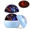 thumbnail image 3 of Upgrow LED Sternenhimmel Projektor, Baby Nachtlicht, 2 in 1 Ozeanwelt Projektionslampe mit USB Kabel, 8-Farbwechsel & 360 ° drehbare Tischlampe für Kinderzimmer, Party Geburtstag Dekor (Blau), 3 of 8
