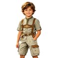thumbnail image 4 of Whouriu Boys Oktoberfest Cargo Shorts Summer Belt Casual Bottoms with Pockets, Sizes 5-14, 4 of 4