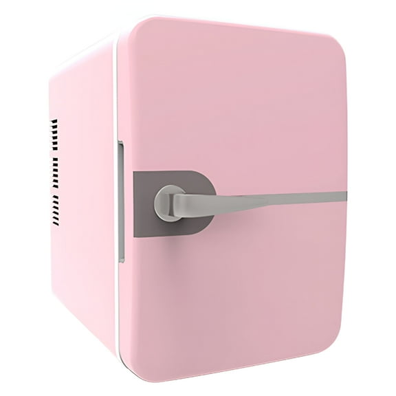 HIBIBUD Mini Fridge,6L Mini Fridge With Freezer,Energy Saving,Low Noise,Small Refrigerator For Beauty&Makeup,Dorm Office And Car,Small Refrigerator With Freezer White