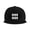 Black, variant on Snapback Hat Harlequin Pattern Adjustable Flat Bill Brim Hat for Men Women Casual Wear Black