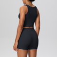 thumbnail image 6 of Uobin Women 2 Pieces Yoga Set High Waist Shorts For Running Fitness Gym Breathable Sweat Wicking Sportswear Activewear Exercise Performance Slim Fit Control Workout, 6 of 6