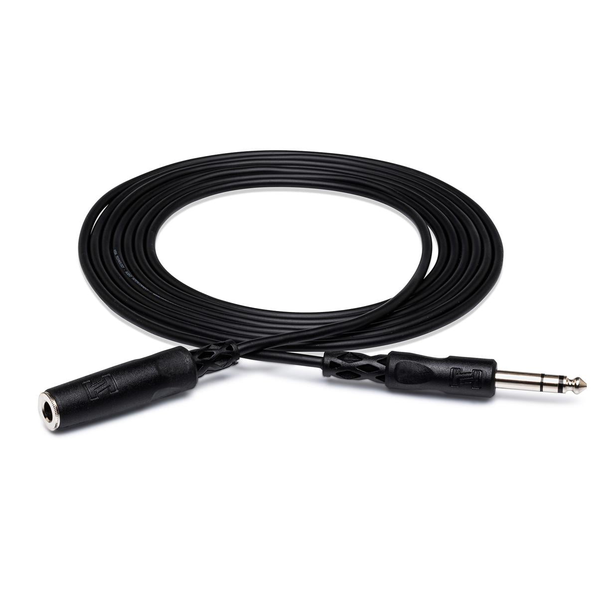 Hosa Technology 2x Stereo 1/4" Female Phone to 1/4" Male Phone TRS Headphone Extension Cable, 25'