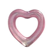 Glitter Swimming Pool Float Inflatable Pool Floats Heart Pool Float Rose Gold Sequins Heart Shape Swimming Ring Glitter Inflatable Heart Pool Floats For Kids Adults120cm/47.2in