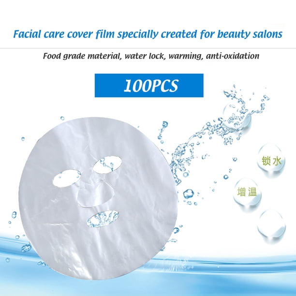 100 Uds. Máscara limpiadora de cara completa papel desechable plástico máscaras de papel belleza Facial herramienta saludable