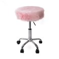 thumbnail image 5 of Impressions Vanity Momo Faux Fur Vanity Stool (Pink), 5 of 5