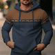 thumbnail image 4 of Sudadera con capucha a rayas vintage para hombre, con estampado 3D, moda urbana, sencilla, de manga larga, sudadera informal de gran tamaño para exteriores, 4 of 5