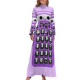 thumbnail image 2 of Calculadora morada kawaii Vestido largo Vestidos para fiesta de bodas Vestidos de moda para mujer Ropa de fiesta, 2 of 5