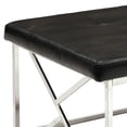 thumbnail image 5 of Furniture of America Motto Contemporary Faux Leather Tufted Bench in Black, 5 of 5
