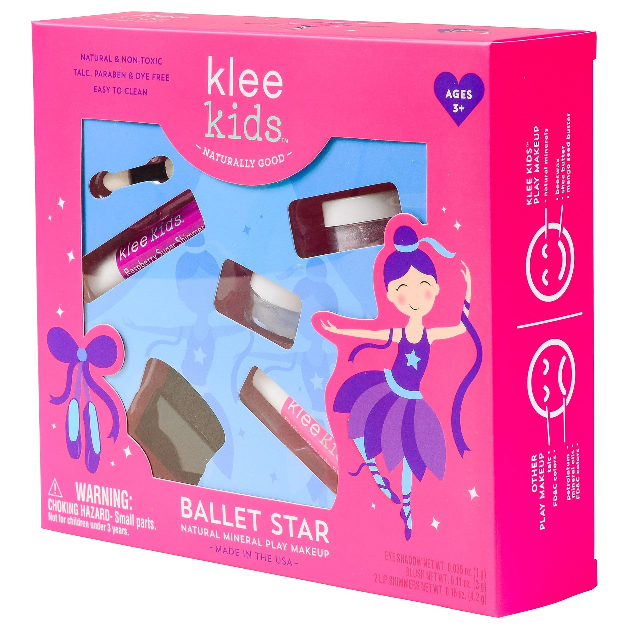 Star Naturals Klee Kids Natural Mineral Makeup Kit, Ballet Star - Walmart.com