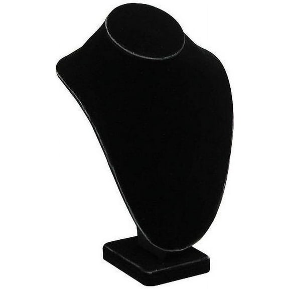 Necklace Bust Jewelry Display 11" Tall Black Velvet