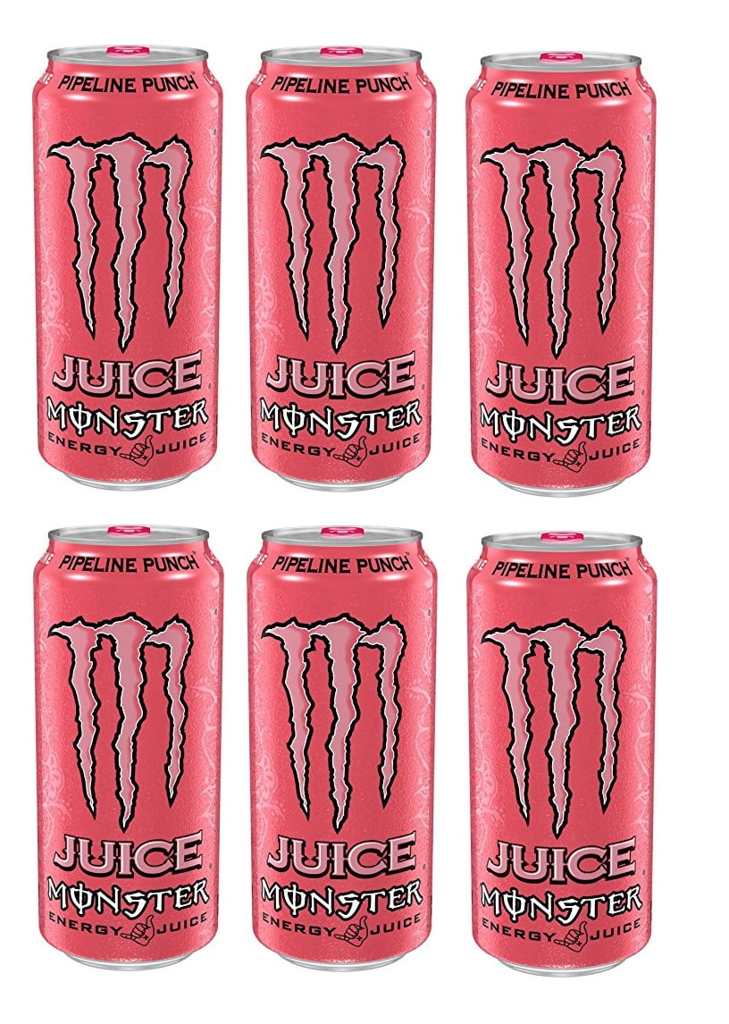 Monster Energy Drink 6 Pack 16oz Cans (Pipeline Punch)