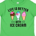 thumbnail image 4 of Inktastic Life is Better with Ice Cream Boys or Girls Toddler T-Shirt, 4 of 5