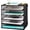 5 Tier Black, variant on PETGLE 5 Slot Mesh Desk Organizer Tray, File Paper Letter Folder Holder Desktop Paper Sorter Mail Organization Rack Storage Accessories, for Office Home School Classroom, Black, 2 Pack