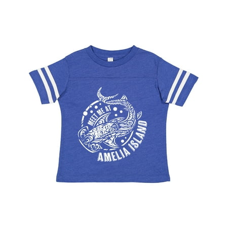 

Inktastic Meet Me at Amelia Island Shark Design Gift Toddler Boy or Toddler Girl T-Shirt