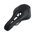 thumbnail image 3 of Sonducket Asiento de sillín de bicicleta de carretera Asiento de bicicleta de montaña de cuero PU suave Asiento de bicicleta de carretera Ciclismo negro, 3 of 6