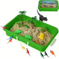 thumbnail image 1 of Kit de arena Dinosaurio Build Me Juguete Sensorial 34 Piezas verde, 1 of 6